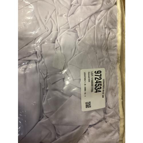 White Spandex Tablecloths for 6 Foot Rectangle Tables, Wrinkle Free Stretchy Table Cloths 6ft Fitted Table Cover DeskSkirt for Weddings Birthday Party Banquet Baby Shower