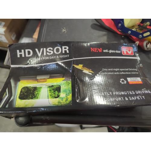 Hd Vision Visor -Day Night Reduces Blinding Glare Safe Driving Sun Protection Enhances Color Clarity Contrast