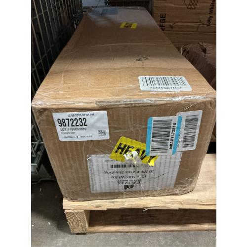 Farm Plastic Supply - White Plastic Sheeting - 10 mil - (10' x 100') - Thick Plastic Sheeting, Heavy Duty Polyethylene Film, Drop Cloth Vapor Barrier Covering for Crawl Space”