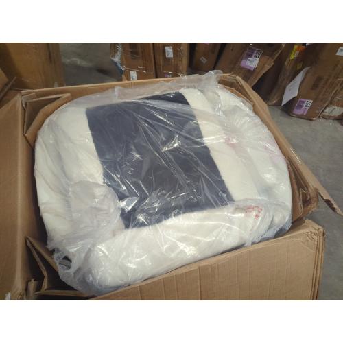 Color White Wooly fuzzy white recliner chair