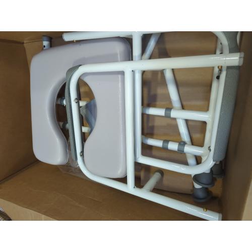 Dignity Ultra-Premium Padded BARIATRIC Extra Large Commode/Shower Chair. 600lb Capacity Voted #1 Most Comfortable. Padded arms/Back. Adjustable Height. 3 in 1 Functionality. Heavy Duty High Capacity.