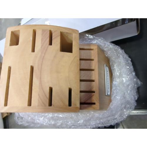 Cuisinart 15-Piece Knife Set with Block, High Carbon Stainless Steel, Forged Triple Rivet, White, C77WTR-15P