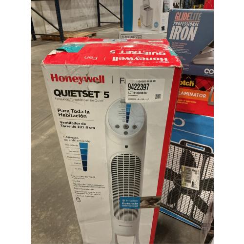 Honeywell 40 in. H X 10 in. D 5 speed Oscillating Whole Room Fan Remote Control