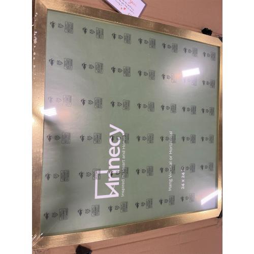 Annecy 24x24 Picture Frame Gold（1 Pack）, 24 x 24 Picture Frame for Wall Decoration, Classic Gold Minimalist Style Suitable for Decorating Houses, Offices, Hotels