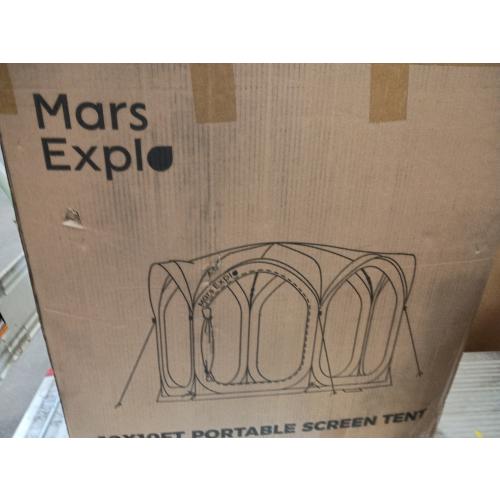 12x12 FT Pop-Up Screen Tent, Portable Screen Room Canopy with Zipper Doors for Patio, Backyard, Deck & Outdoor Activities, Beige