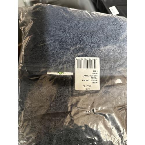 Haven Turkish Cotton Hand Towel in Midnight Navy - set of 6