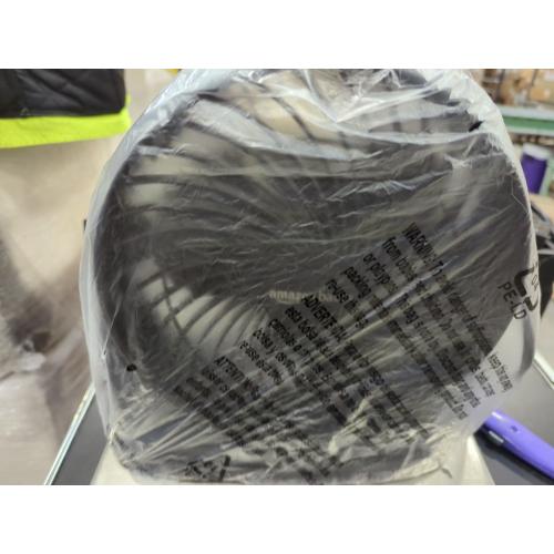 Amazon Basics Air Circulator Fan, Desk Fan for Bedroom, Home and Office, With 90-Degree Tilt Head, 3 Speed Settings, Lightweight (3 LBS), 35 Watts, Black, 11.1W x 6.3D x 10.9H