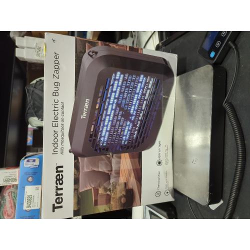 Terraen 16W UV Light Indoor Bug Zapper Electric Fruit Fly Traps for Indoors Mosquito Zapper Electric Fly Zapper Moth Gnat Insect Killer for Home Office Garage Kitchen Dining Living Room (Black)