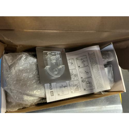 HANLIAN High Pressure Shower Head with Pause Button, 3 Spray Modes Shower Head for RV Camper, Water Saving On Off Shower, Handheld Shower Head with Hose and Adjustable Self-adhesive Holder (Chrome)