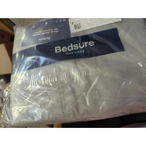 Bedsure King Size Sheets Set - 4 Pieces Soft King Sheets - Breathable & Cooling - Hotel Luxury - Easy Care Polyester Microfiber Bedding for Women, Men, Light Grey