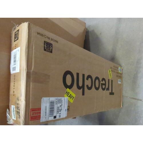 Treocho Desktop Hutch Bookshelf with Cork Board for Photos and Reminders, Maple Desk Organizer with Drawers and Shelves, Study Desk Hutch for College Dorm, Student Bedroom, Compact Study Spaces