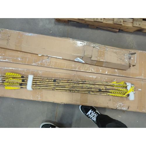 ZSHJGJR 30” Archery Carbon Arrows Hunting Arrows with 4” Turkey Feather Removable Tips Targeting Practice Arrows 500 Spine for Compound & Recurve & Traditional Bow 6/12pcs
