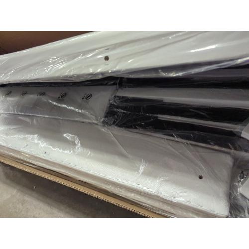 Belo Upholstered King Platform Bed White