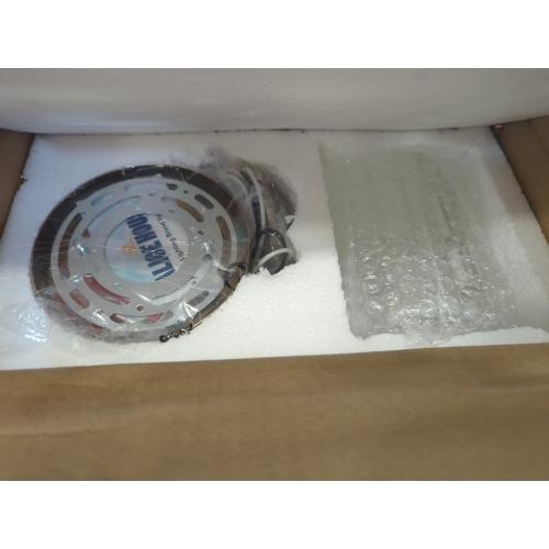 Color brass ALICE HOUSE Mini Modern Pendant Lighting Over Kitchen Island, Brushed Brass Hanging Lamp, Contemporary Farmhouse Glass Pendant Light for Dining Room, Bathroom, ETL Listed, AL2218-P1