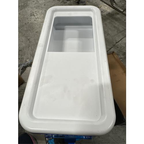 ZeroWater Ready-Read 32 cups Blue/White Water Filtration Dispenser ( missing part see the picture)