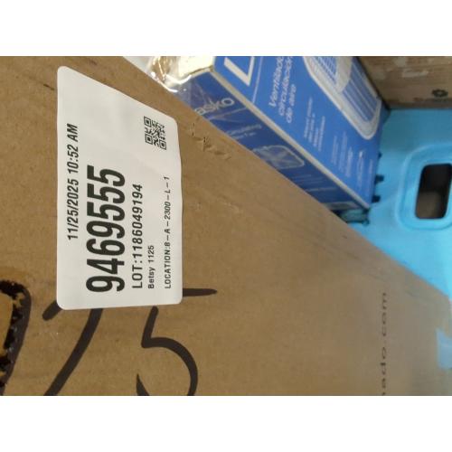 Vornado 143 Whole Room Air Circulator Tower Fan with Timer and Remote Control, 29, Black