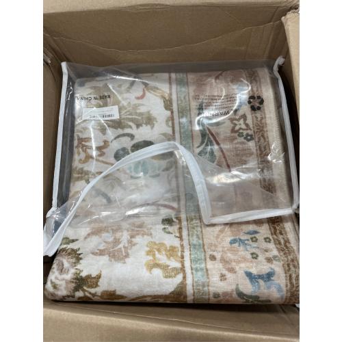 Light Green Bedroom Rug 5x7 Area Rug for Living Room, Vintage Washable Floral Floor Mat for Nursery, Dining Room Low Pile Non Slip Stain Resistance Distressed Retro Indoor (5x7 Beige Green)