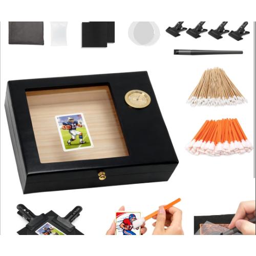 Fernlandia 211PCS Sports Card Cleaning Kit with Humidifier and Pressing Pen | Sports card cleaning and flattening kit, 211 pieces, Humidifier and pressing pen, Removes creases and stains