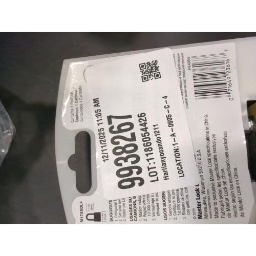 Master Lock Magnum 2 in. H X 1-7/32 in. W X 2 in. L Steel Ball Bearing Locking Weather-Resistant Pad