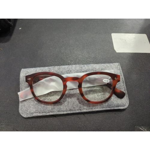 Brown and Black grinderPUNCH Classic Reading Glasses for Women and Men Stylish Lightweight Readers Round Readers for Women and Men