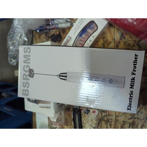 Milk Frother Handheld for Coffee, Electric Whisk 3 Speed Adjustable, Drink Mixer with Stainless 3 Whisks, Rechargeable Hand Frother Wand, Foam Maker for Latte Cappuccino Matcha Egg Silver