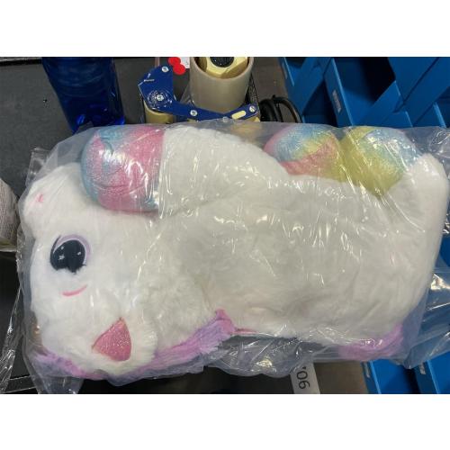 44 Inch Giant Unicorn Stuffed Animal Pillow, Cute Soft Big Unicorn with Rainbow Wings Large Plush Toy, Gifts for Girlfriend Girls Boys Kids Birthday Valentines Christmas