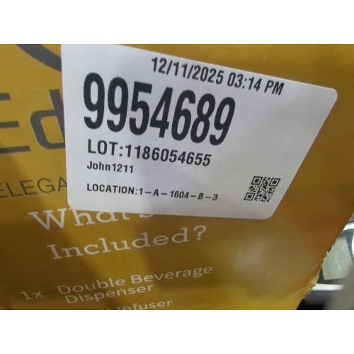 Set of 2 Size 1 Gallon Glass Drink Dispenser Set of 2 – Drink Dispensers for Parties, Christmas, Beverage Dispenser with Stand & 100% Leakproof Spigot, Ideal for Lemonade, Juice, Laundry Detergent Dispenser