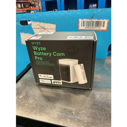 WYZE Wireless Outdoor/Indoor Battery Security Camera, 2.5K HDR Color Night Vision, Integrated Spotlight & Siren, Motion Detection, 2-Way Audio, Alexa & Google Assistant Compatible, Free Expert Support