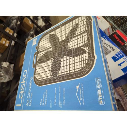 Lasko B20401 Decor Box Fan, 20, Black