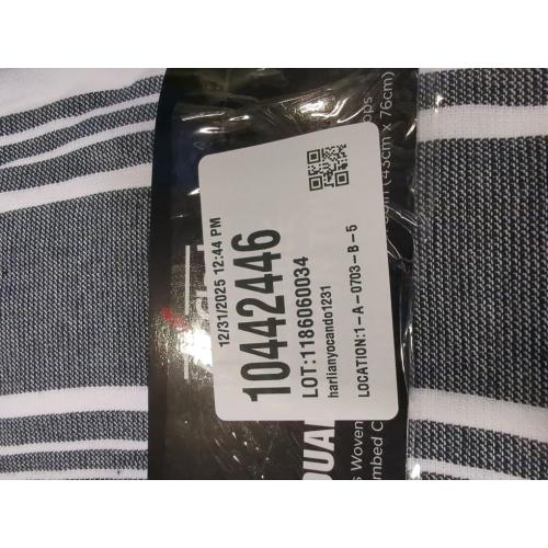 All-Clad Striped Dual Kitchen Towel in Black 2 pack