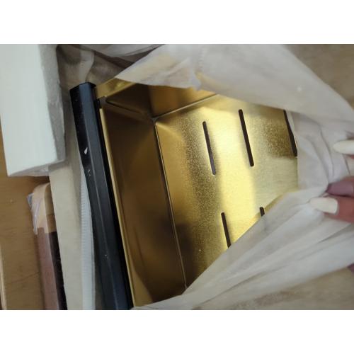 Gold Kitchen Sink Undermount-VASOYO 30x19 Inch Undermount Kitchen Sink Workstation 16 Gauge Brushed Gold Stainless Steel Sinks Under Mount Deep Single Bowl with Cutting Board