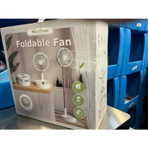 Marchpower Foldable Oscillating Standing Fan with Remote, 8 Portable Pedestal Quiet Fan with Timer, 7200mah Rechargeable USB Desk Fan for Home Bedroom Office Travel Outdoor Camping