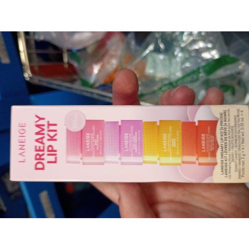 LANEIGE Dreamy Lip Kit: Lip Sleeping Mask Berry, Sweet Candy, Mango, and Peach Iced Tea, Nourish, Hydrate, Vitamin C, Shea Butter, Coconut Oil