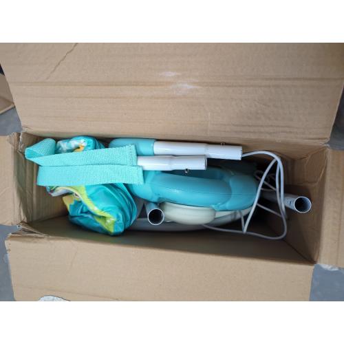 Blue Portable Baby Swings for Infants to Toddler, Compact Automatic Baby Swing with Music, Soothing Baby Swing with Adaptable Speed, Cute Elephant Swing for Baby, 6-25 lbs 0-9 Months