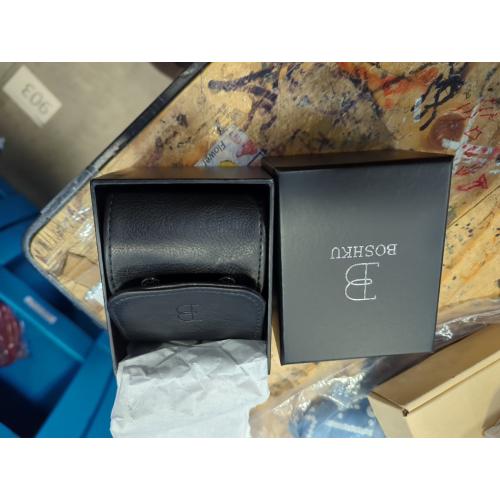 Leather Watch Roll Travel Case – Watch Travel Case for Men – Travel Watch Cases for Men – Single Watch Case Travel – Black Watch Roll Case – Leather Watch Case Travel – Watch Leather Travel Case