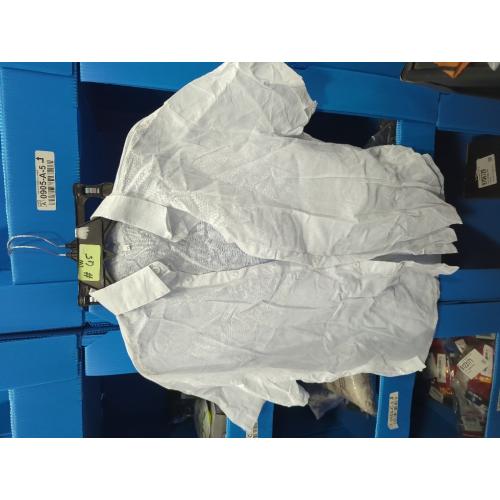 Size XL Zeagoo Women Linen Button Down Shirt Rolled Cuffed Short Sleeve Blouse Ladies Summer Casual V Neck Beach Cotton Tops