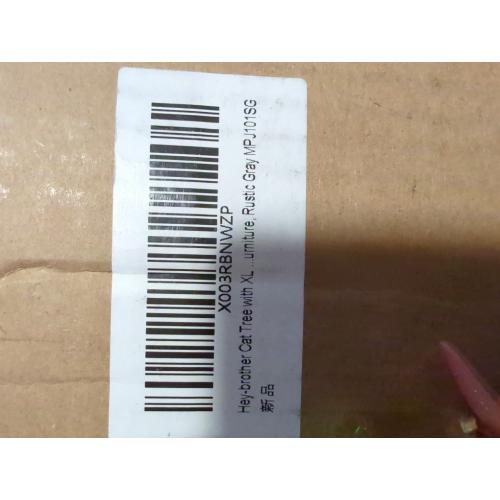 Hey-brother Cat Tree with XL Litter Box Enclosure, All-in-one Cat Tower for Indoor Cats with Large Hammock, Bed, Food Station, Scratching Posts, Modern Style Pet Furniture, Rustic Gray MPJ101SG