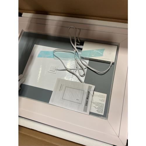 LOAAO 24X32 LED Bathroom Mirror with Lights, Anti-Fog, Dimmable, Backlit   Front Lit, Lighted Bathroom Vanity Mirror for Wall, Memory Function, Tempered Glass, Shatter-Proof, ETL Listed