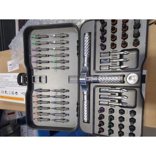 VMAN Ratchet Screwdriver Set, 66 in 1 magnetic Screwdriver sets, S2 Steel Bits, DIY Combination Flexible Shaft, Suitable for Furniture Assembly, Precision Electrical Appliance Repair, Bicycle Tools