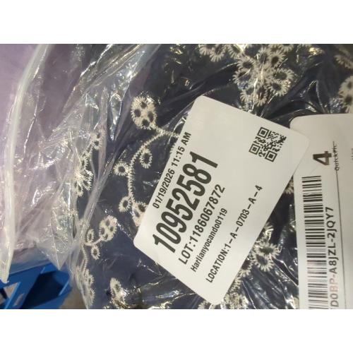 Size M Women's Square Neck Floral Print Vintage Ruffle Dress