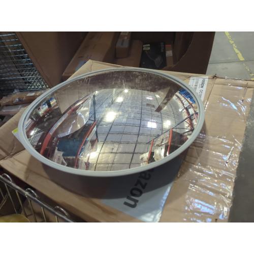 Size 18” Acrylic Outdoor Convex Security and Blind Spot Mirror for Parking, Garage, Store, Warehouse, Office and More- Vision Metalizers