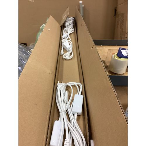 (4 Pack) 4FT T5 LED Shop Light,6500K,20W,2300LM(Super Bright White) Linkable LED Integrated Fixture,Garage Ceiling and Cabinet Light,Strip Light,Corded Electric with ON/Off Switch