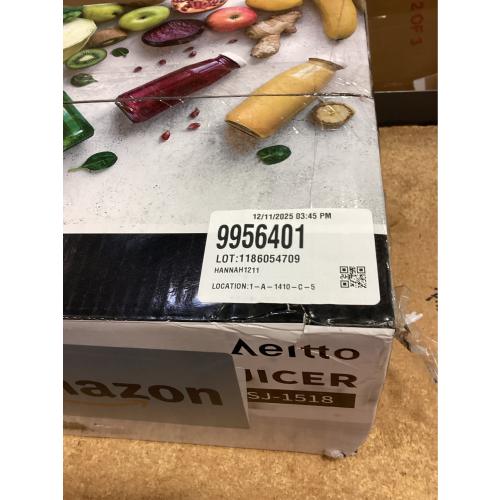 Cold Press Juicer,Aeitto Slow Masticating Juicer with Wide & Dual Feed Chute for Vegetables and Fruits, High Juice Yield, Self Feeding for Juice Extractor, BPA-Free, Dark Green