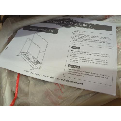 Color White Haydon 43.30'' Metal Clothing Rack