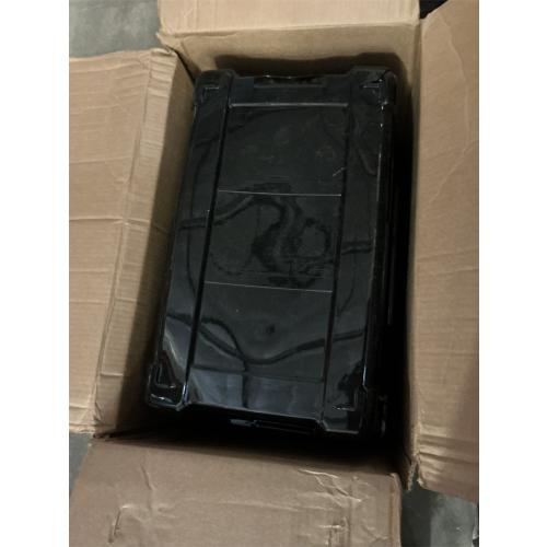 IRIS USA 72 Qt Stackable Plastic Storage Bins with Lids  6 Pack  Latches  Durable Nestable Containers  Secure Pull Handle - Clear