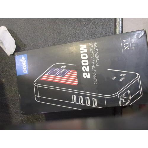 Upgraded 2200W 220V to 110V Converter for European Travel, Voltage Converter US to Europe for Hair Dryer Straightener Curling Iron, 2300W Power Adapter with USB for Laptop Tablet Camera Cell Phone