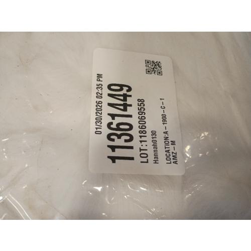 Medium faux fur blanket white fur