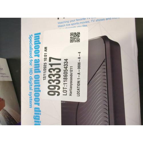 2025 Upgraded TV Antenna for Smart TV, 1600  Miles Range, Indoor/Outdoor Digital Antenna for Local Channels, HD 4K Support, Amplified Signal Booster, Clear Reception for 1080p 4K TVs