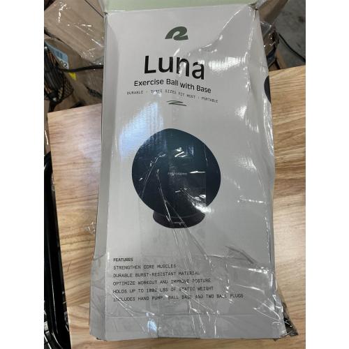 Retrospec Luna Exercise Ball with Pump - Anti-Burst Fitness Equipment for Yoga, Core Training & Stability - Home Gym Swiss Ball for Office & Pregnancy