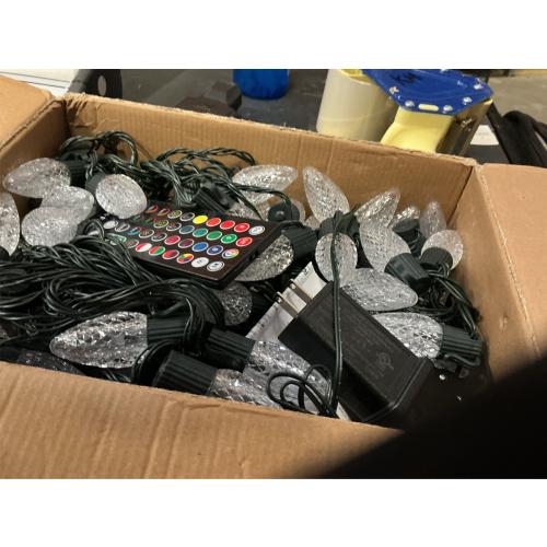 Minetom C9 Clear Christmas String Light Set, 25 Feet Vintage Christmas Tree Lights, Outdoor Roofline String Lights with 25 Clear Bulbs for Patio Garden Holiday, Green Wire-4